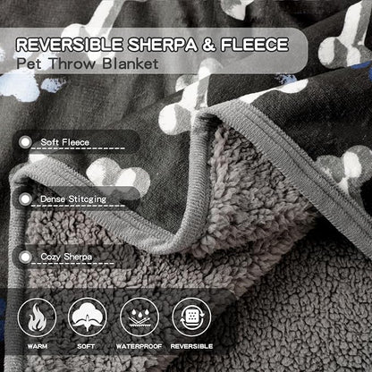 Waterproof Dog Blankets Pet Blanket, Soft Fluffy Sofa Car Bed Protector - Image 4