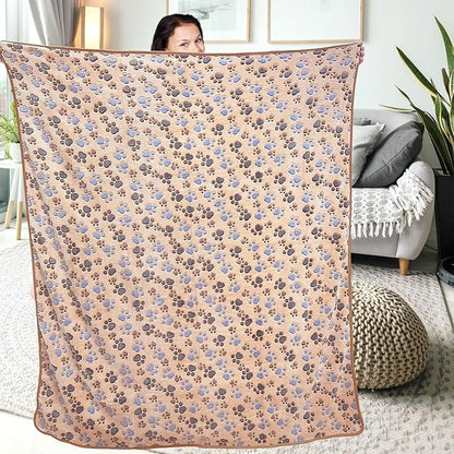 Dog Blankets for Large Dogs, Soft Fluffy Flannel Pet Blanket Mat Cover for Bed - Image 5