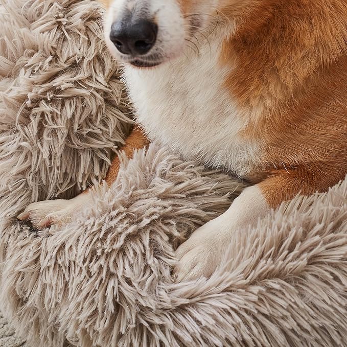 WESTERN HOME WH Calming Dog & Cat Bed, Anti-Anxiety Donut Cuddler Warming Cozy - Image 4