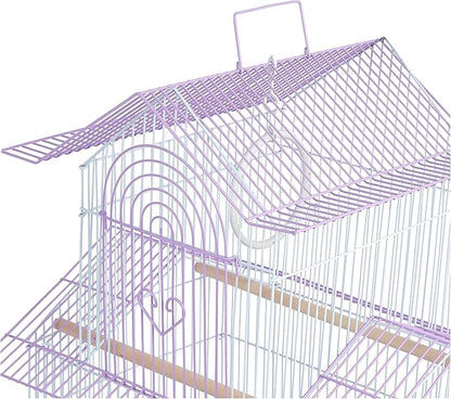 Prevue Hendryx SP1720-3 Shanghai Parakeet Cage, Lilac and White - Image 4