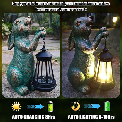 Rabbit Garden Statue Outdoor Décor - Image 6