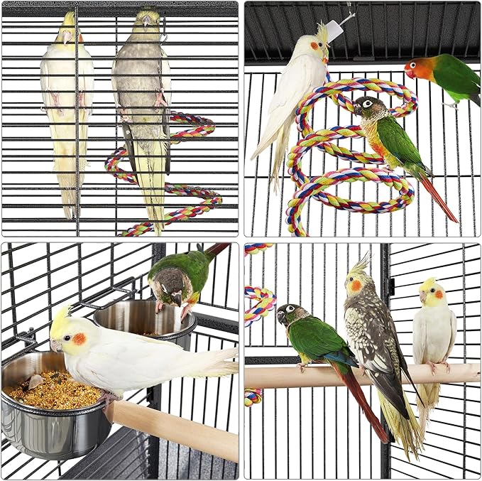 Yaheetech 61-inch Playtop Wrought Iron Large Parrot Bird Cages - Image 4