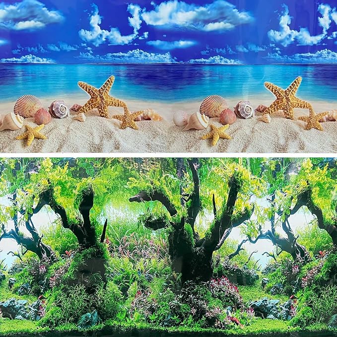 Fish Aquarium Background Poster Beach Fish Backdrop by XCNO