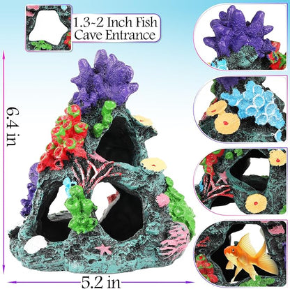 MyLifeUNIT Fish Tank Decorations, 7 Pieces Aquarium Plants Set - Image 2
