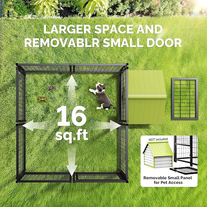 Sino Luban Outdoor Dog Kennel Outside Run - Image 2
