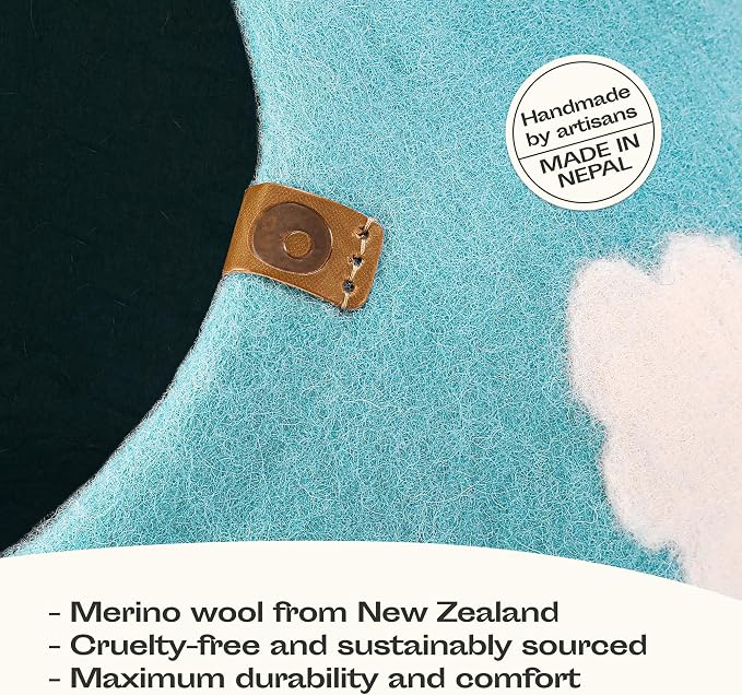 MEOWFIA Cat Cave – Premium Felt Cat Bed - Image 3
