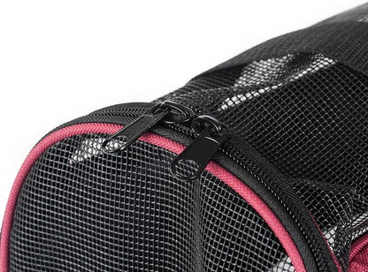 Pawer Soft-Sided Pet Carrier for Cat and Small Dog, Burgundy Color, Medium Size - Image 8