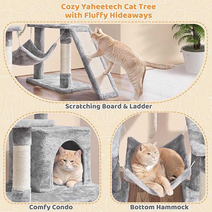 Yaheetech Cat Tree Tower 54in - Image 4