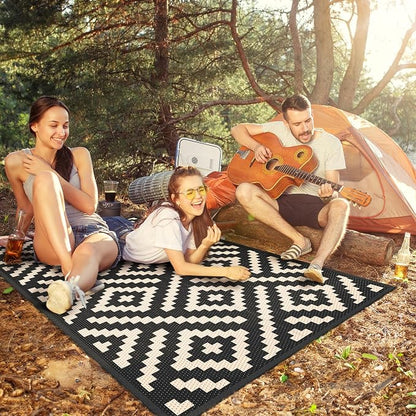GENIMO Outdoor Rug 3'x5' Waterproof, Reversible Camping Mat, Plastic Straw Rugs - Image 3