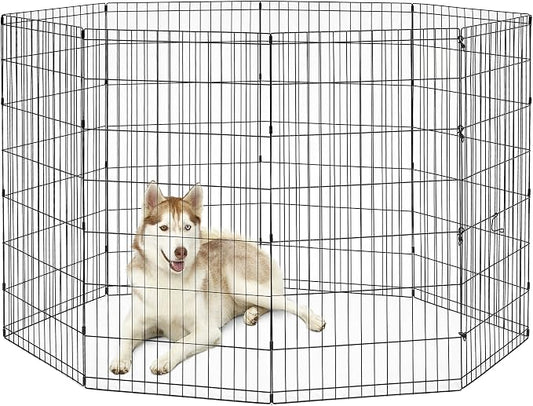 MidWest Homes for Pets Folding Metal Dog Exercise Pen, Indoor/Outdoor Playpen by NewWorldPetProducts