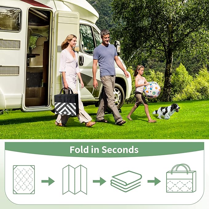 GENIMO Outdoor Rugs 8x10 Waterproof, Reversible Mats, Area Plastic Straw Rug - Image 10