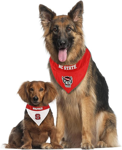 Pets First Collegiate Pet Accessories, Reversible Bandana, North Carolina State - Image 5
