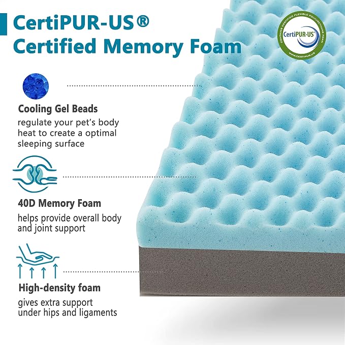 Memory Foam Large Dog Bed, Cooling Dog Beds - Image 5