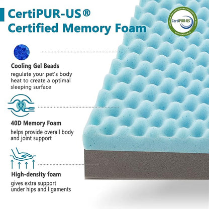 Memory Foam Large Dog Bed, Cooling Dog Beds - Image 5