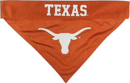 Pets First Collegiate Pet Accessories, Reversible Bandana, Texas Longhorns Size - Image 2