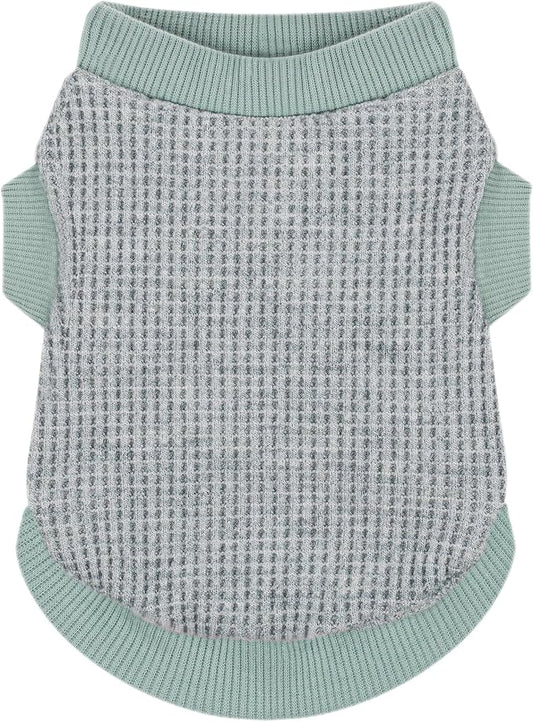 Cozy and Functional Dog Shirts for Small Puppies: Stretchable Green Attire by Paiaite