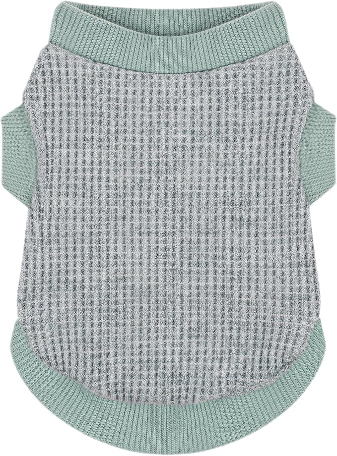 Cozy and Functional Dog Shirts for Small Puppies: Stretchable Green Attire by Paiaite
