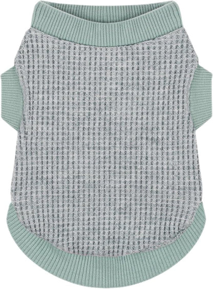 Cozy and Functional Dog Shirts for Small Puppies: Stretchable Green Attire by Paiaite