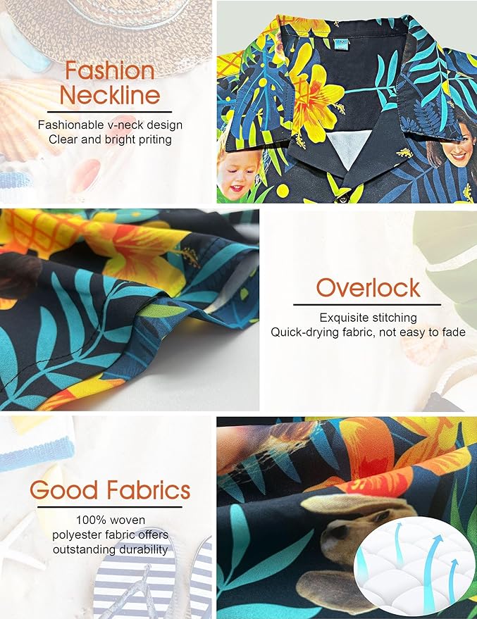 Custom Hawaiian Shirt with Face Photo Picture - Image 6