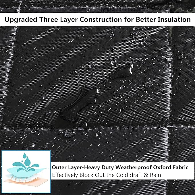 Reversible Wide Magnetic Thermal Insulated Door Curtain - Image 4