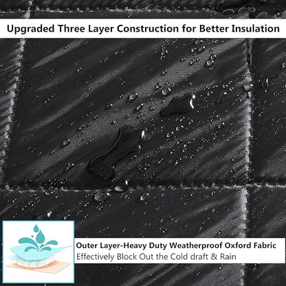 Reversible Wide Magnetic Thermal Insulated Door Curtain - Image 4