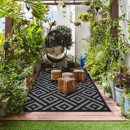 GENIMO Outdoor Rug for Patio Clearance, Reversible Plastic Camping Rugs - Image 7