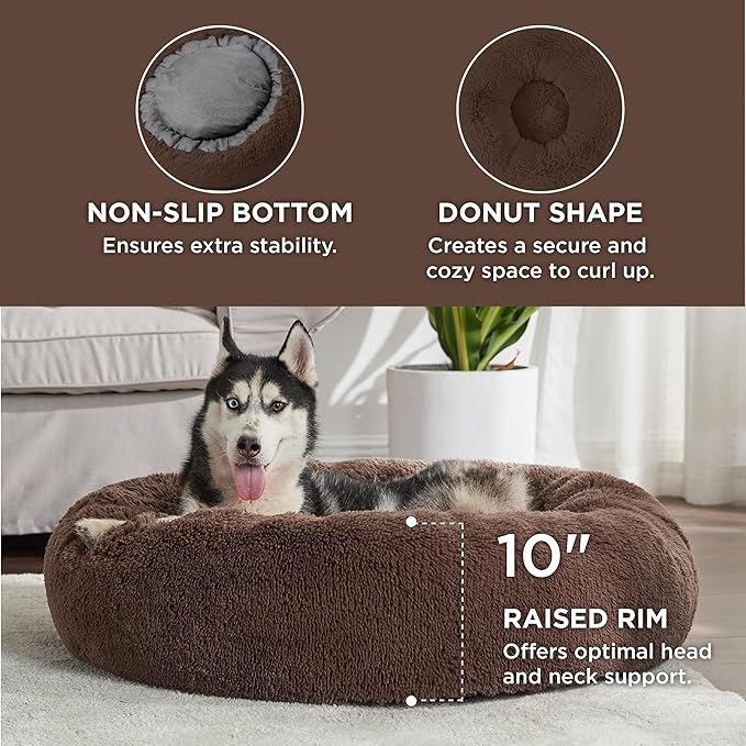 Bedsure Calming Dog Bed for Large Dogs - Image 3
