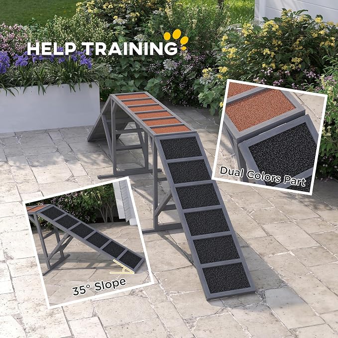 PawHut Wooden Dog Agility Equipment - Image 4