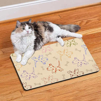 Pet Feeding Mat for Floors Waterproof Dog Mat for Food and Water Absorbent - Image 7