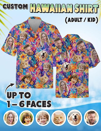 Custom Hawaiian Shirt with Face Photo Picture - Image 4