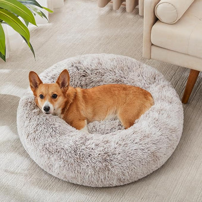 WESTERN HOME WH Calming Dog & Cat Bed, Anti-Anxiety Donut Cuddler Warming Cozy - Image 2
