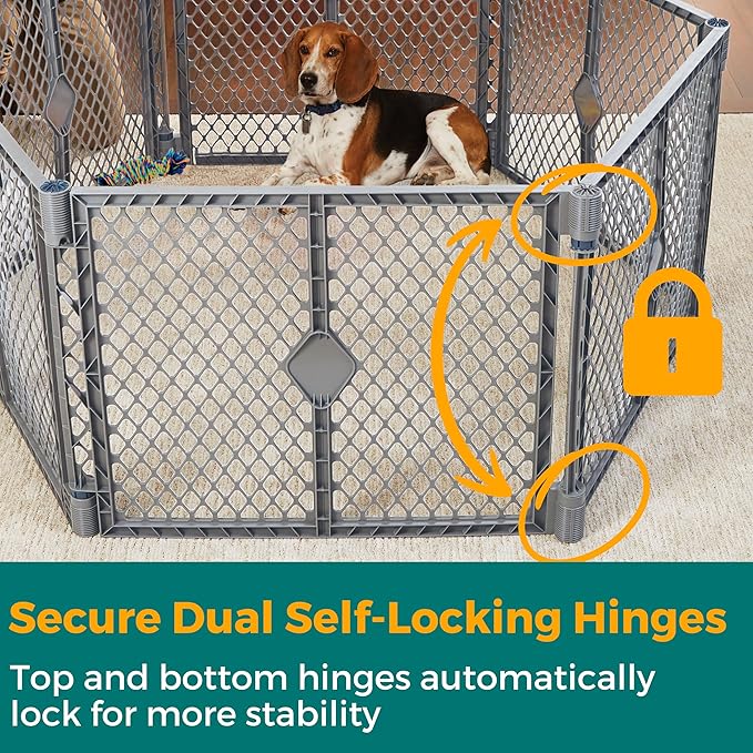 MyPet Petyard: 5.5 Ft. Wide Customizable Folding Dog Playpen Indoor/Outdoor. - Image 3