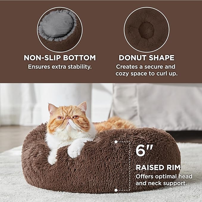 Bedsure Calming Cat Beds for Indoor Cats - Image 2