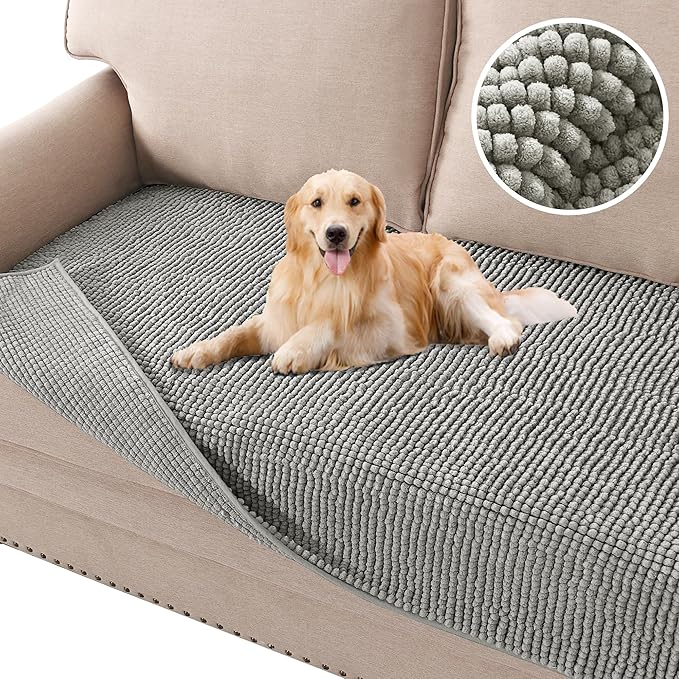 H.VERSAILTEX Plush Chenille Dog Bed Cover Thick Soft Sofa Cover by HVERSAILTEX