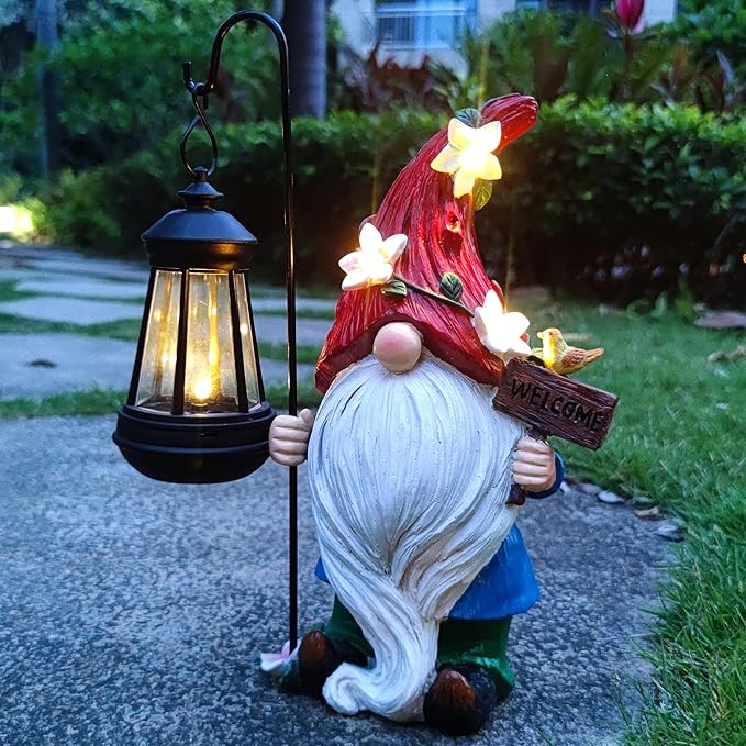 Solar Garden Gnomes Statue by Unknown