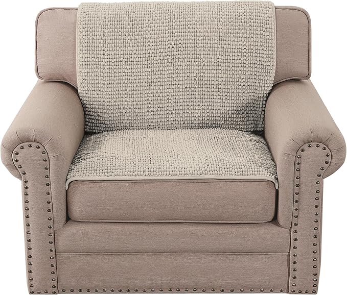 H.VERSAILTEX Plush Chenille Couch Armrest Cover 2 Packs Thick and Soft Sofa - Image 7