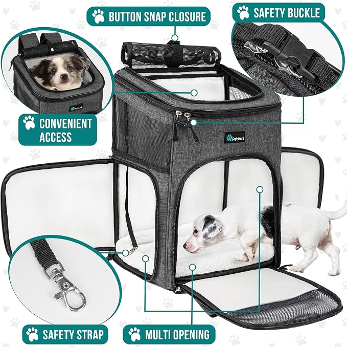 PetAmi Dog Backpack Carrier, Airline Approved Cat Backpacks - Image 3