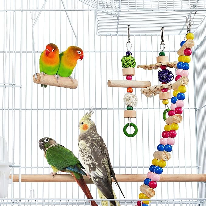 Yaheetech 62.5-inch Roof Top Flight Bird Cage - Image 8