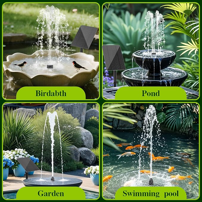 Solar Water Fountain for Bird Bath Solar Water Pump - Image 7
