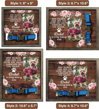 Customized Pet Memorial Frame Wood Dog in Picture Deceased Pet Personalized Dog - Image 5