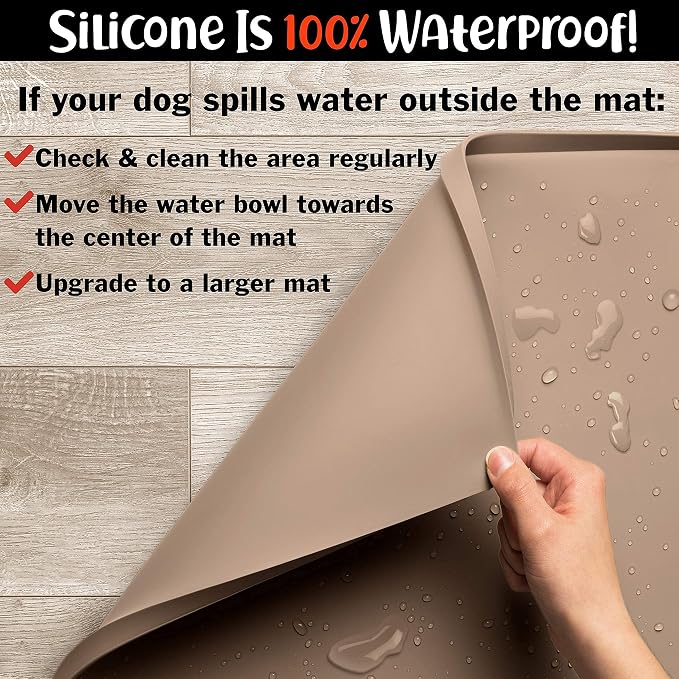 DogBuddy Dog Food Mat – Waterproof Dog Bowl Mat - Image 8