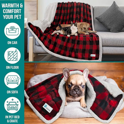 PetAmi Dog Blanket for Medium Large Dogs, Pet Bed Blanket Cat Puppy Kitten - Image 5
