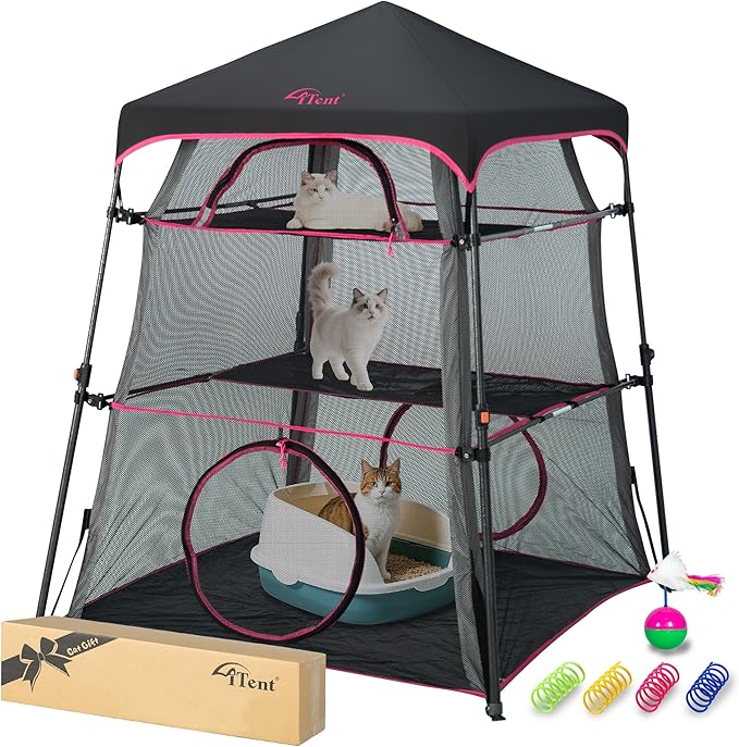Pop Up Catio Cat Enclosure for Indoor and Outdoor - Image 9