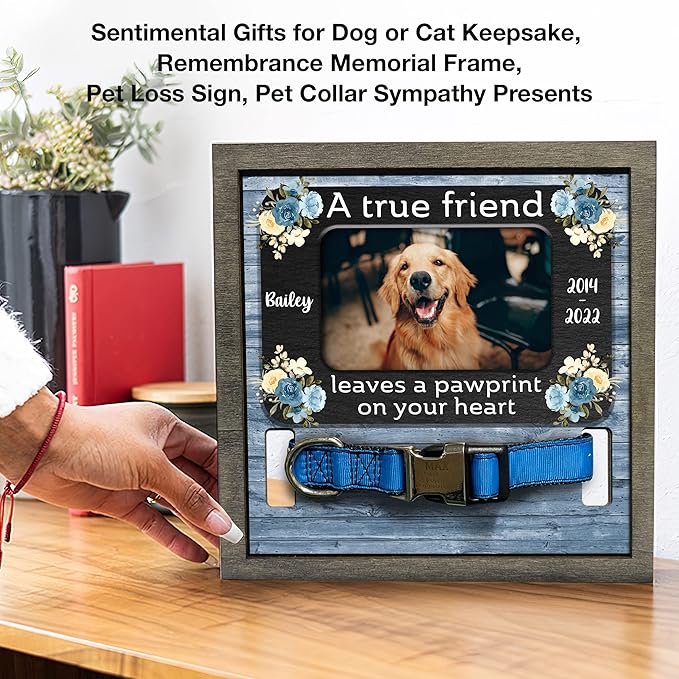 Dog Memorial Gifts Personalized Loss Of Pet Dog Memorial Picture Frame Pet Loss - Image 7