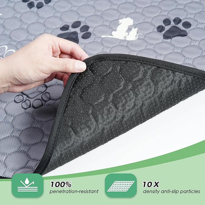 Washable Pee Pads for Dogs Mat, 2 Pack Absorbent Reusable Training Dog Pads Pet - Image 3