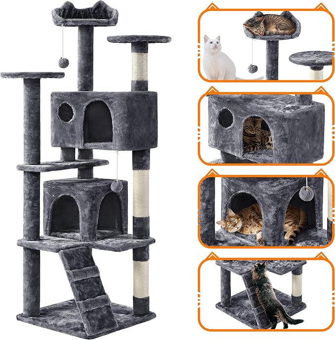 Yaheetech 62in Cat Tree Cat Tower - Image 9