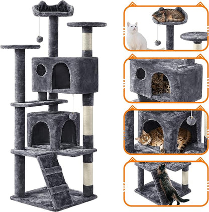 Yaheetech 62in Cat Tree Cat Tower - Image 9