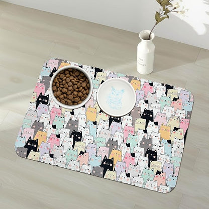 Pet Feeding Mat for Floors Waterproof Dog Mat for Food and Water Absorbent - Image 9