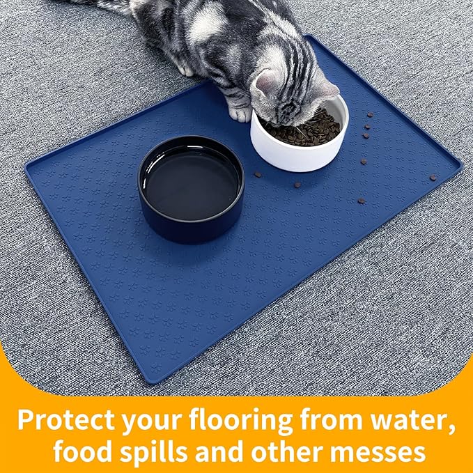 Ptlom Silicone Pet Placemat for Dog and Cat, Waterproof Non-Slip Pet Feeding - Image 5