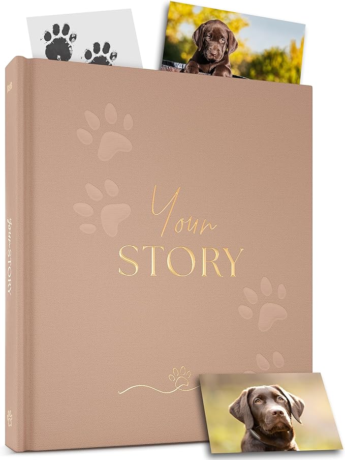 New Puppy Gift – Dog Memory Book & Keepsake Photo Album | Gift by PregnancyJournal